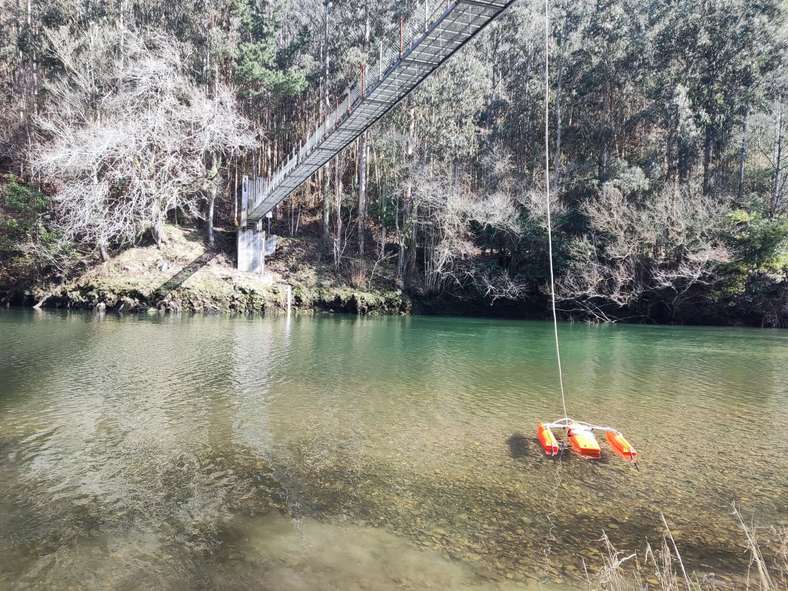 aforo de caudales en el rio Navia