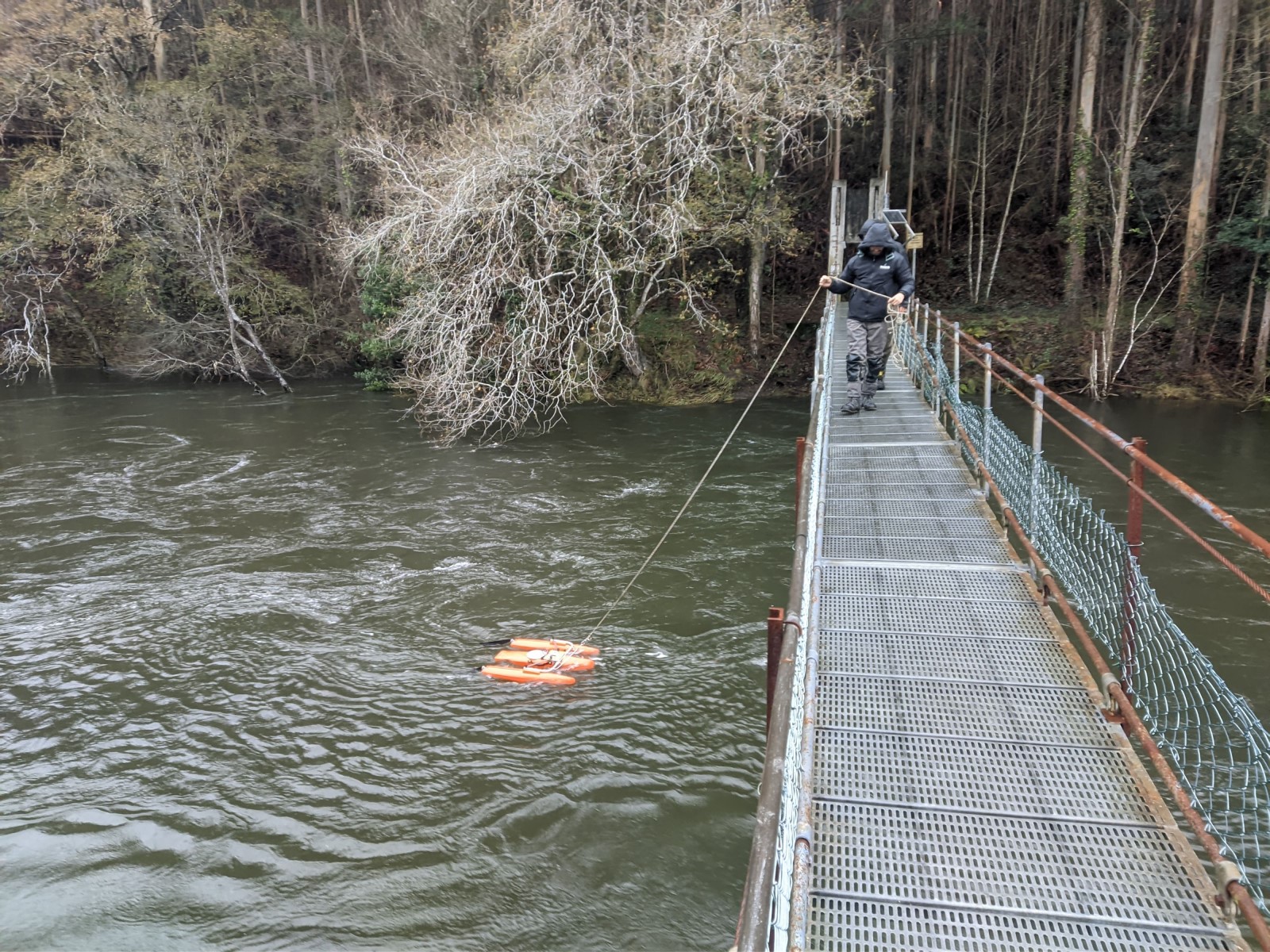 aforo de caudales en el rio Navia